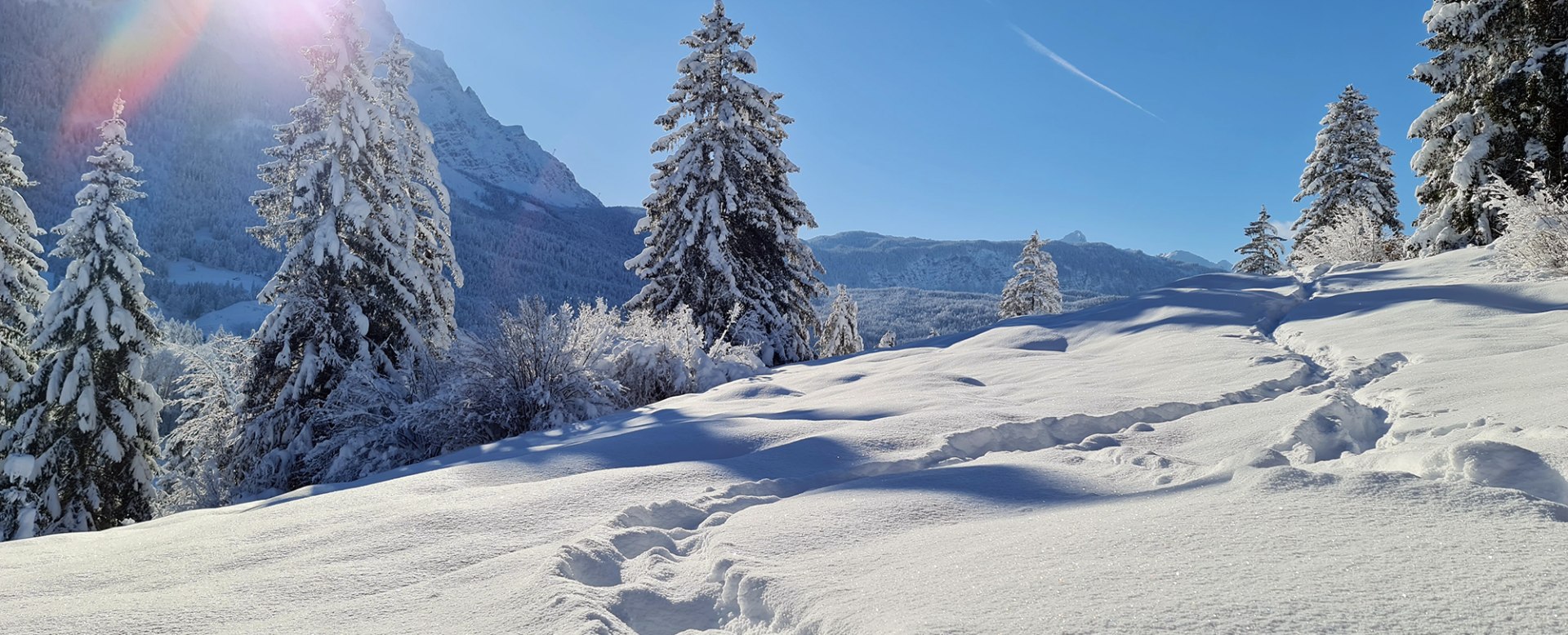 Blick vom Höhenrain auf die Zugspitze, © Gemeinde Grainau / E. Reindl